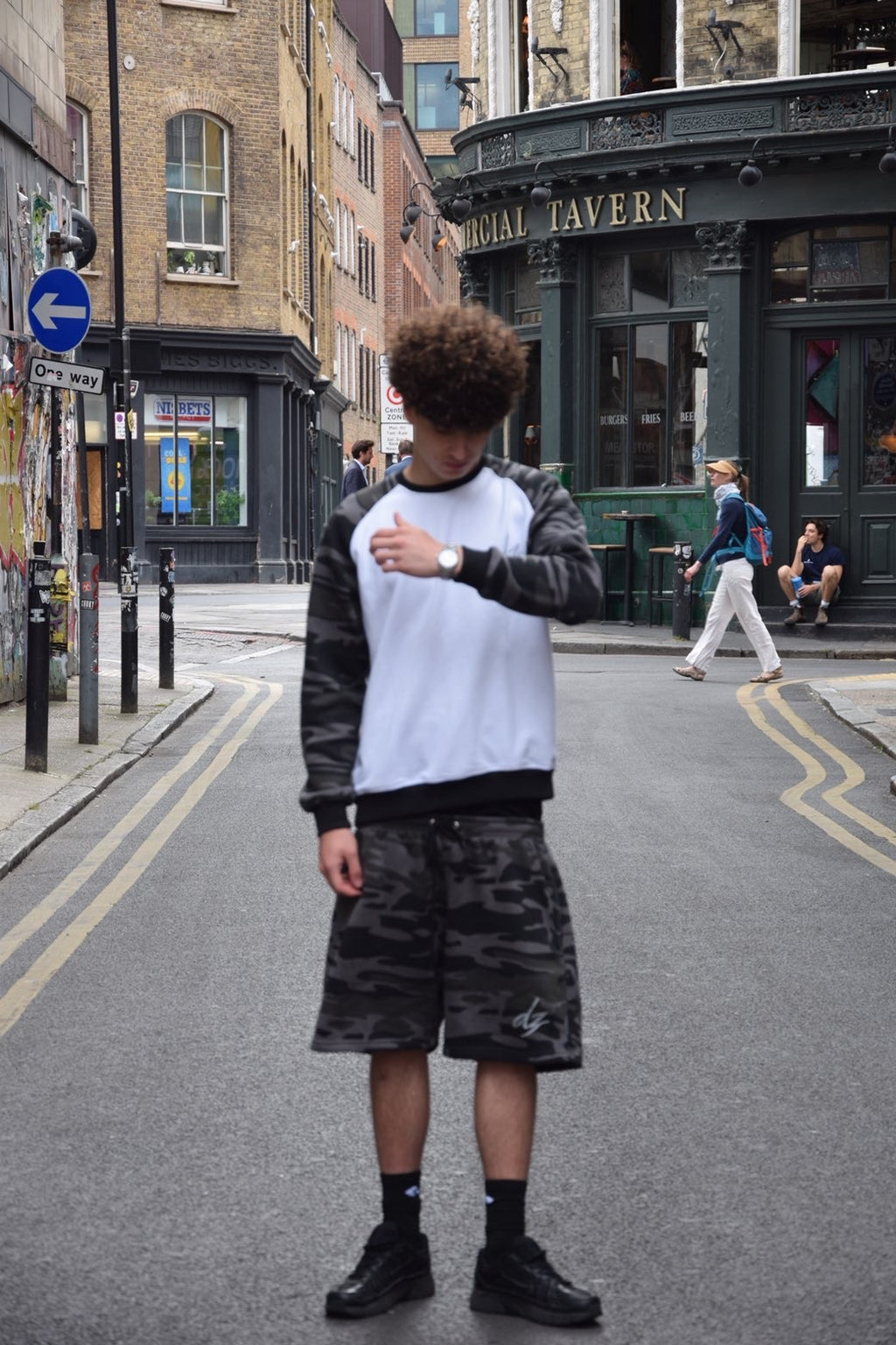 BLACK CAMO SHORTS